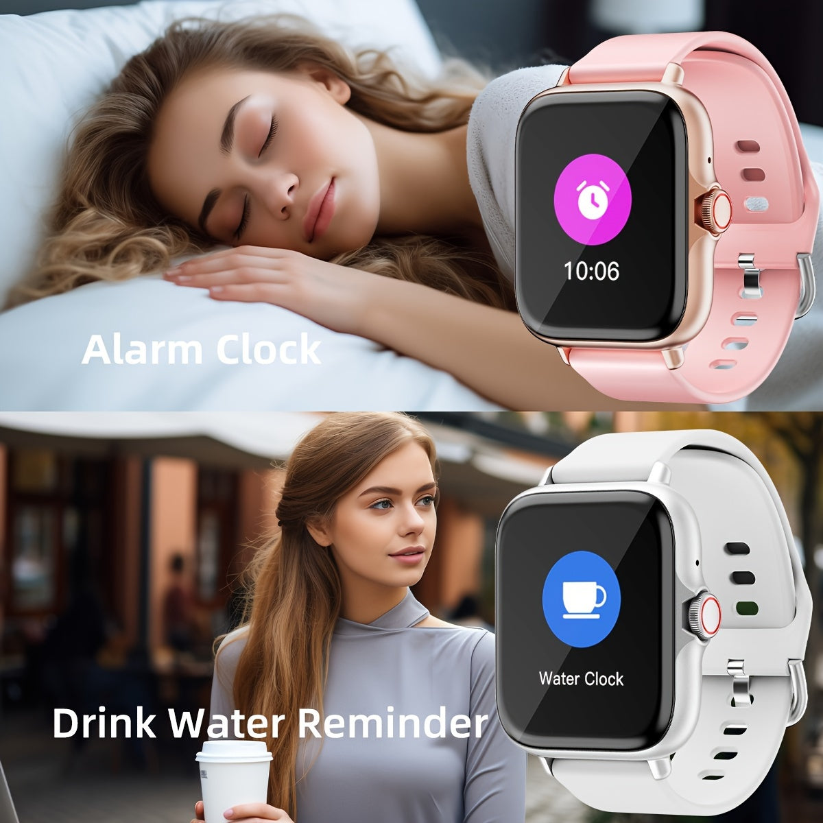 Limited Edition horloge, volledig aanraakscherm, activiteitstracker met bel- en berichtfuncties, stappenteller, meerdere sportmodi, compatibel met iOS/Android-apparaten, eenvoudige stijl, ideaal cadeau voor elke gelegenheid