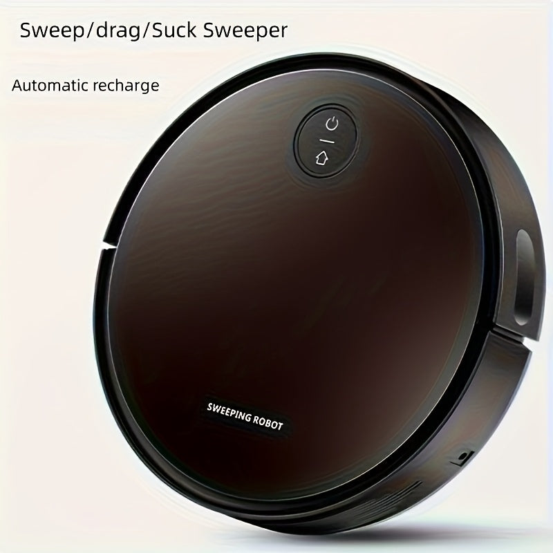 3-in-1 Automatic Floor Cleaner - Vacuum, Mop & Sweep Combo with Infrared Induction, Rechargeable 2000mAh Lithium Battery, Dual Voltage (110V/220V), European Plug