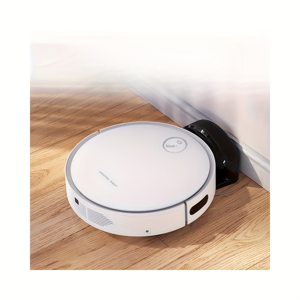 3-in-1 Automatic Floor Cleaner - Vacuum, Mop & Sweep Combo with Infrared Induction, Rechargeable 2000mAh Lithium Battery, Dual Voltage (110V/220V), European Plug
